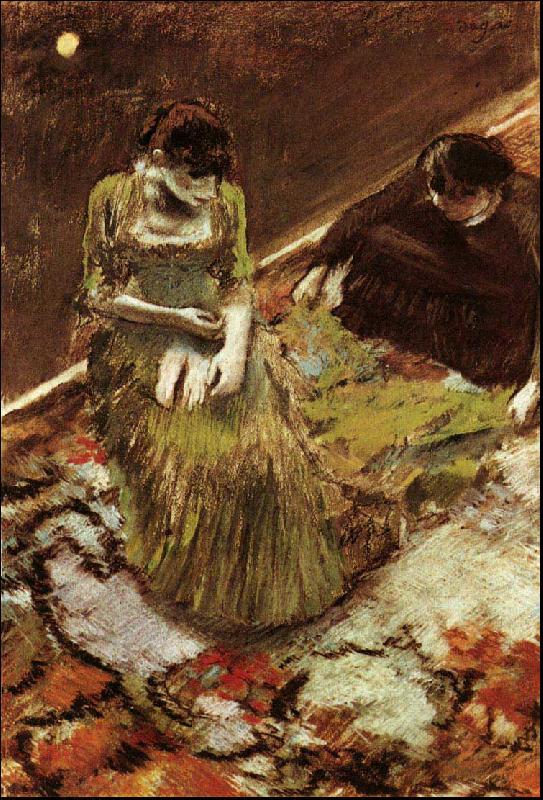 Edgar Degas Avant l'Entree en Scene oil painting picture